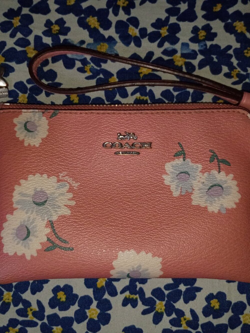 Coach Corner Zip Wristlet